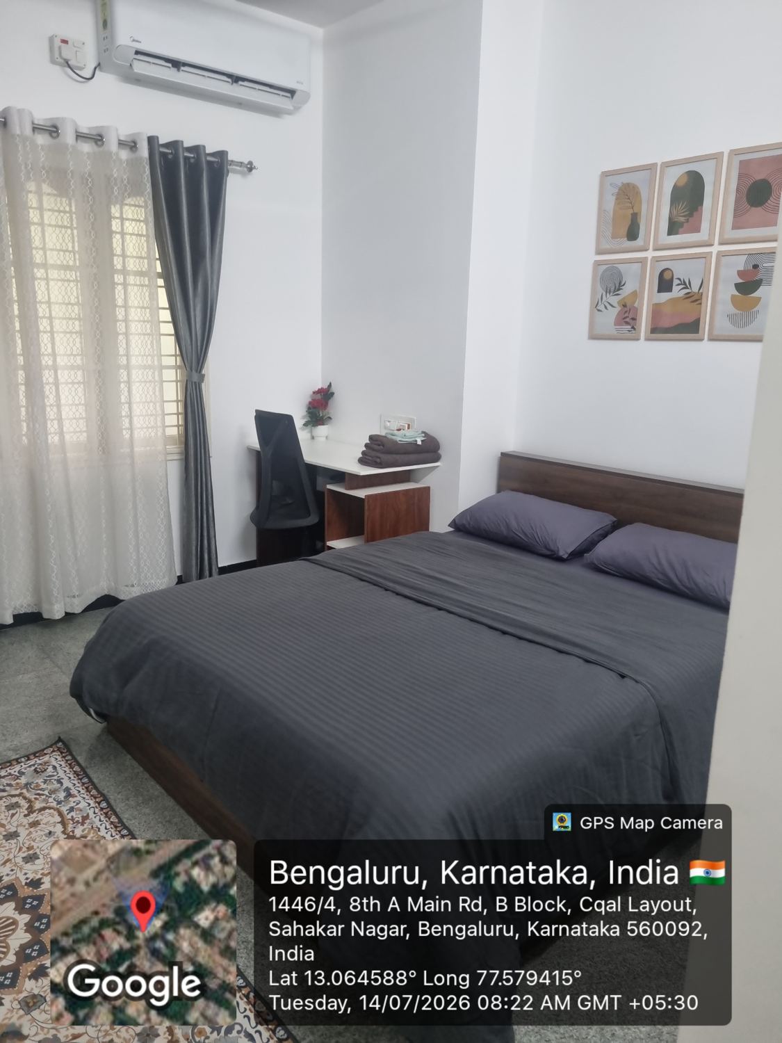 Ground-floor apartment bedroom